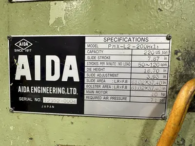 USED AIDA PMX-L2-220H(1)