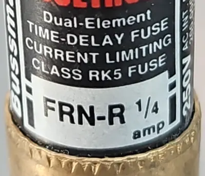 Bussmann FRN-R-1/4 Fusetron Element Time-Delay Fuse Loc4B27