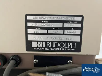 USED Rudolph Research Rudolph Research Autopol II-589 Automatic Polarimeter