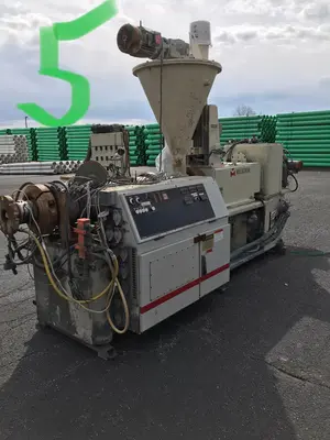 USED CINCINNATI MILACRON CM-80  TWIN CONICAL EXTRUDERS