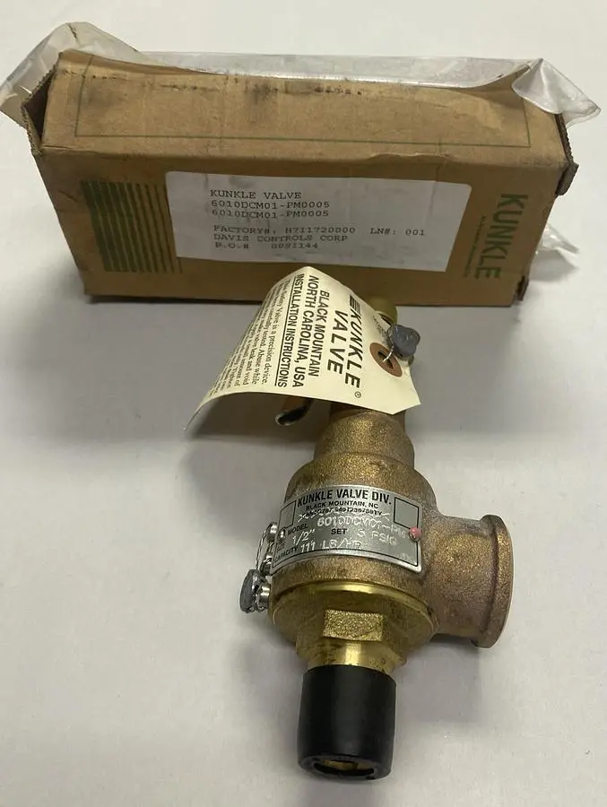 New | in-Stock KUNKLE 6010DCM01-PM0005 Pump & Valve Parts Ohio US | Surplus Asset Holdings #1236376
