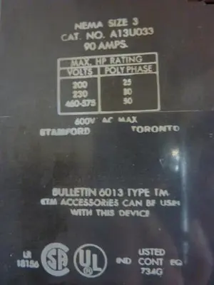 USED SYLVANIA A13U033