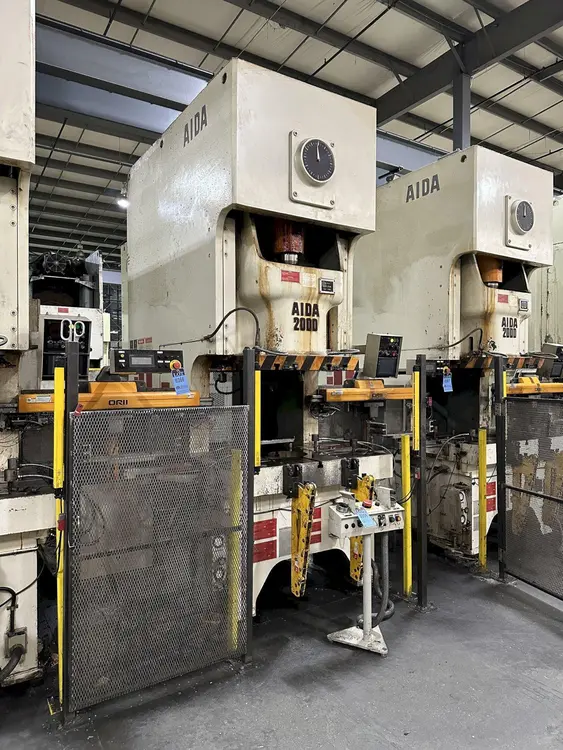 Used 2013 AIDA NC1-2000(2) Gap Frame (OBS) Presses Ohio US | D & D Industries #476331