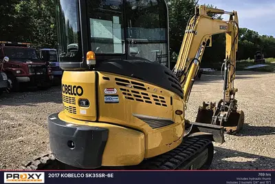 Used 2017 KOBELCO SK35SR-6E Crawler Excavators - Mini Wisconsin US | Proxy Equipment #1377970