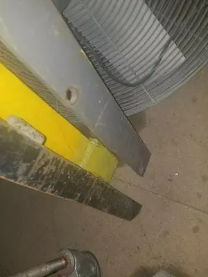 Used Takeoff Forklift Mast Guard,  35-1/2" X 46-1/2" Overall Dimensions