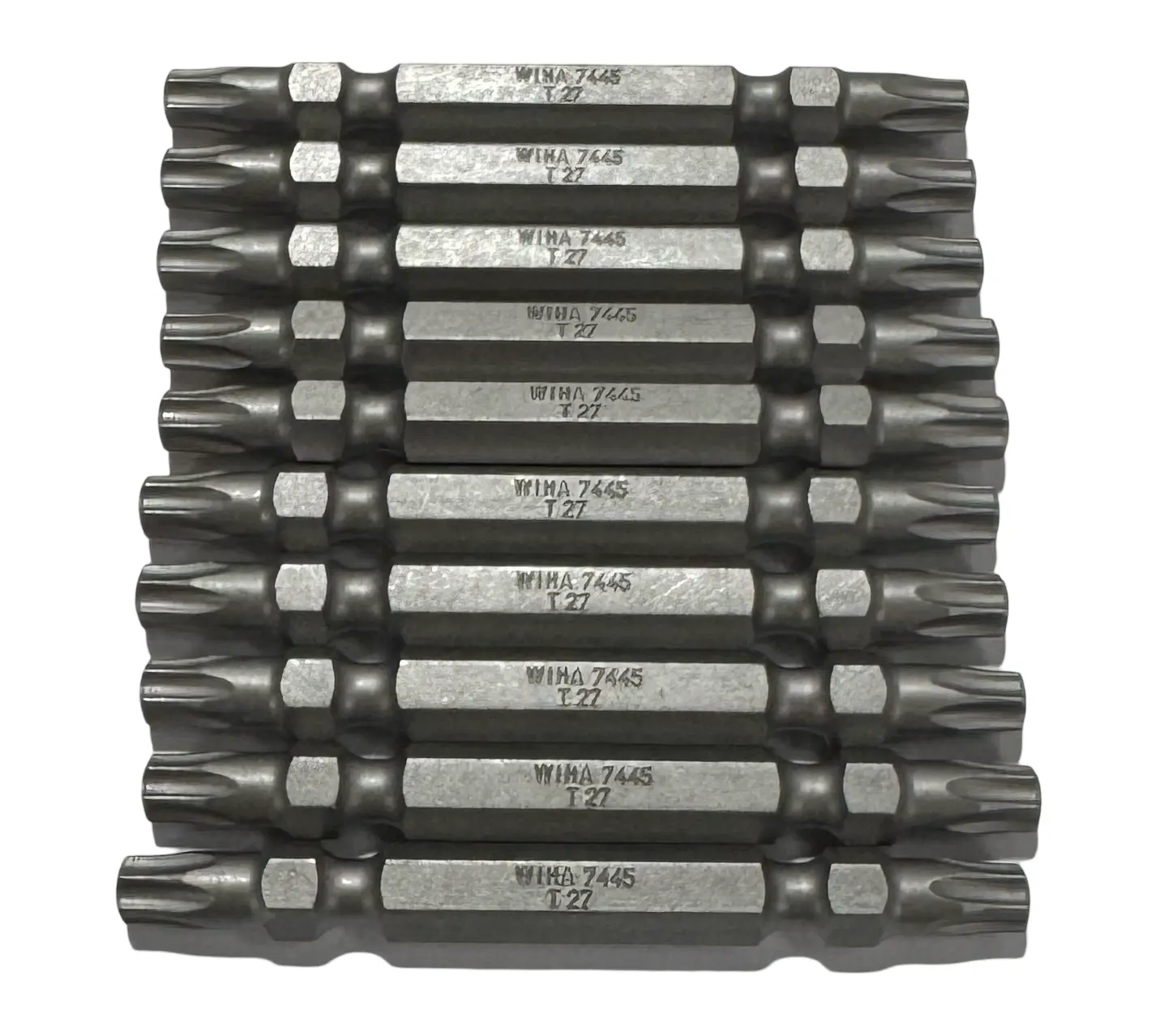 Wiha T27 x 65mm Double Ended Torx Power Bits 10 Pack 74431