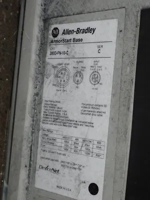Used ALLEN BRADLEY 280DF12Z10CGRW3P1 Starters Ohio US | HGR 24 #878349