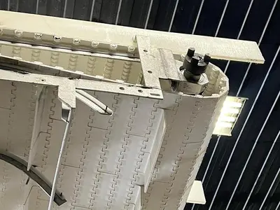 Used Belt Conveyor, 24’’ Wide X 192’’ Long, Cleated Belt 🔴 Liquidation Sale – All Offers Considered