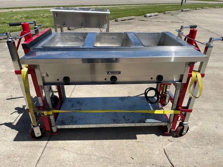 Used Adcraft Used Adcraft ST-120/3 48 1/2" Hot Food SteamTable w/ 3 Open Wells 120V - Shed Steam Tables (Food) Illinois US | Falcon Restaurant Supply #1376139