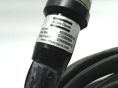 USED ATLAS COPCO TENSOR S 265 CABLE FOR HANDHELD TOOL NUTRUNNER
