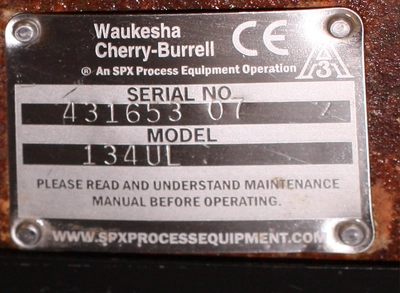 USED WAUKESHA CHERRY-BURRELL 134 UL