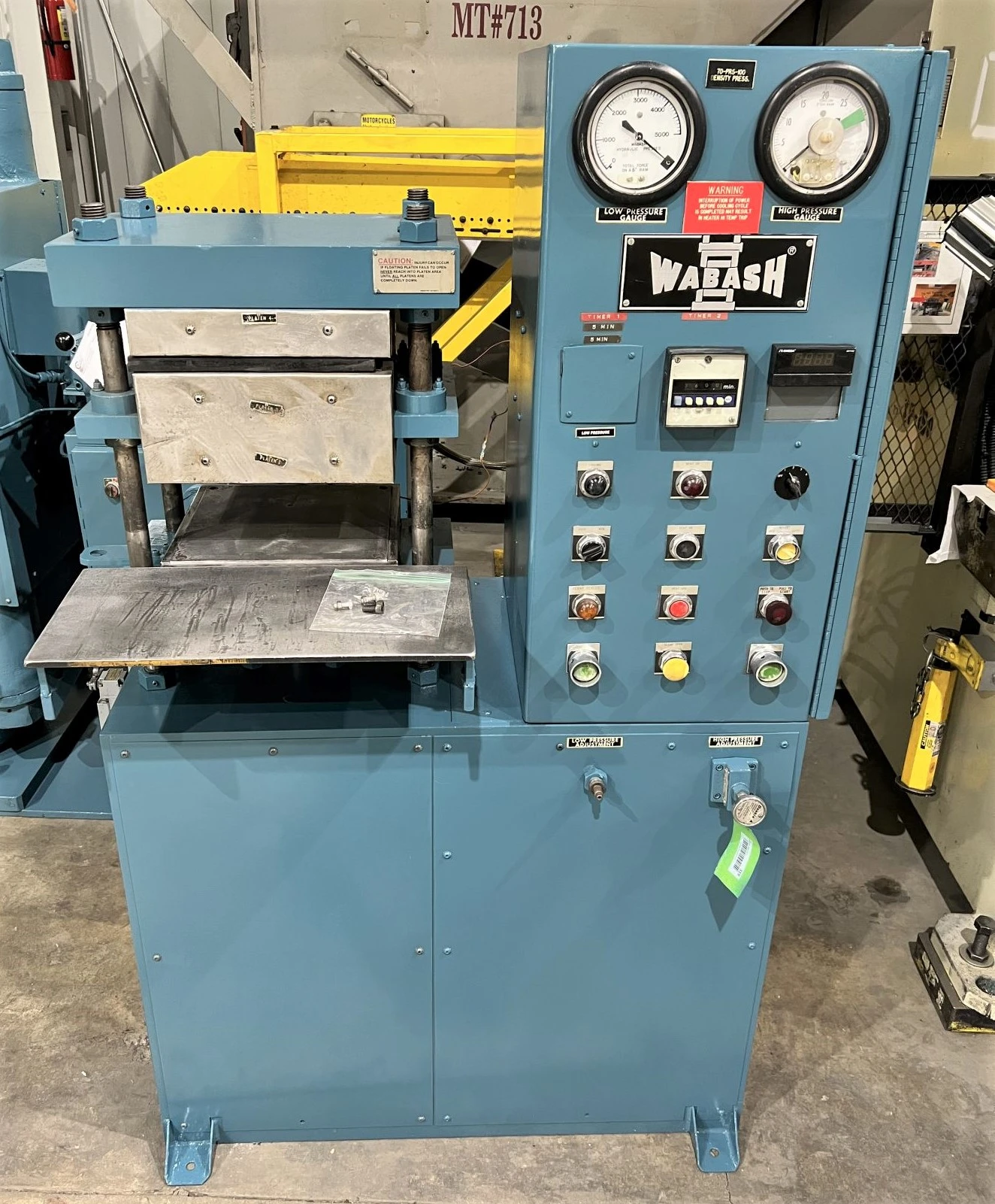USED 1983 WABASH WABASH 30-1212 HMBX PRESS