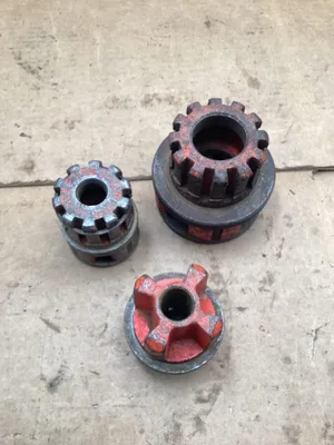 Rigid Set Of 3 Manual Pipe Threader Die Head 3/8″ and 1″