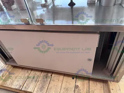 USED CAPMATIC SLEEVESTAR 300 FULL SLEEVE STAINLESS STEEL LABELING MACHINE