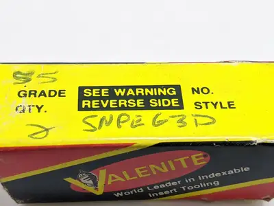 New | in-Stock VALENITE CARBIDE INSERT PACKAGE OF 3 Carbide Inserts | Maverick Industrial Sales #1106485