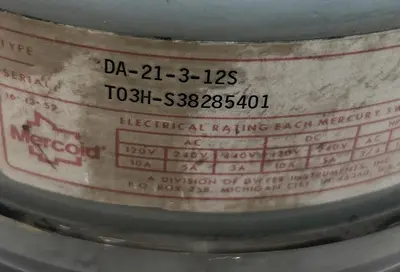 Used MERCOID DA-21-3-12S Miscellaneous Equipment (Electrical & Power) | Surplus Asset Holdings #1202238