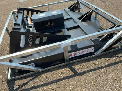 New JCT 72” Brush Mower Skid Steer Attachment, hydraulic driven with hoses and quick coupler fitting...