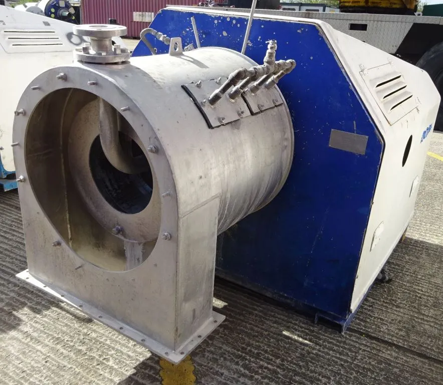 Andritz KMPT SZ 400/2 pusher centrifuge, 316SS.