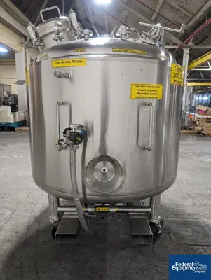 USED Precision 1,200 Liter Precision Stainless Reactor, 316L S/S, 45/100#