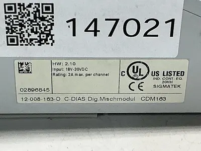 USED SIGMATEK CDM 163