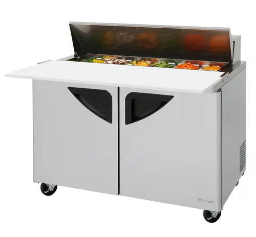 Turbo Air TST-48SD-12-N 48 1/4" Super Deluxe Sandwich/Salad Prep Table w/ Refrigerated Base, 115v