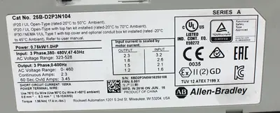 USED ALLEN BRADLEY 25B-D2P3N104