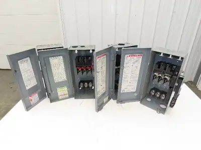 Square D H361 Safety Disconnect Switch Fusible 30A 600VAC 3P Lot Of 4