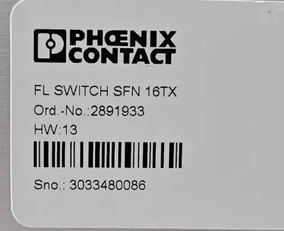 USED Phoenix Contact PHOENIX SFN 16TX 2891933