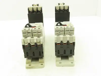 Fuji Elec BM3RSB-P63 Manual Starter .4-.63A Adj Overload w Contactor Lot of 2