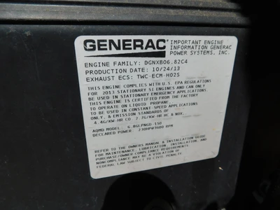 Used Generac MG0150KG036.8L36GPYYF Generators Ohio US | Equipment Recovery Corp. #1329801