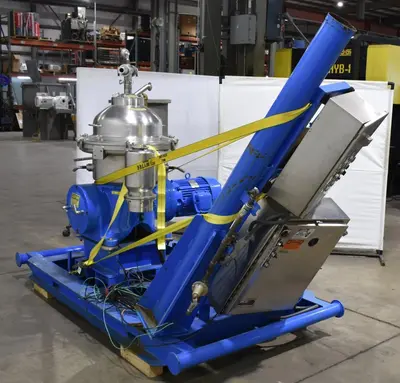 Westfalia SA 20-06-576 clarifier centrifuge skid, 316SS.
