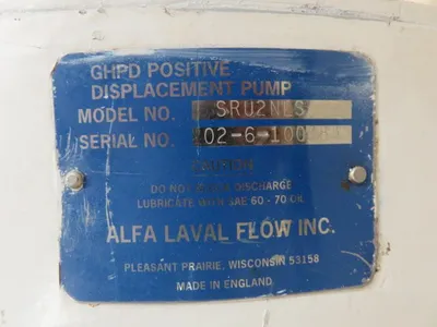 USED Alfa Laval Inc. SRU2NLS