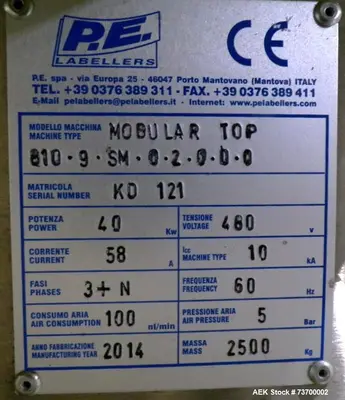 Used P E LABELLERS PEL Labelers Illinois US | Aaron Equipment #1354064