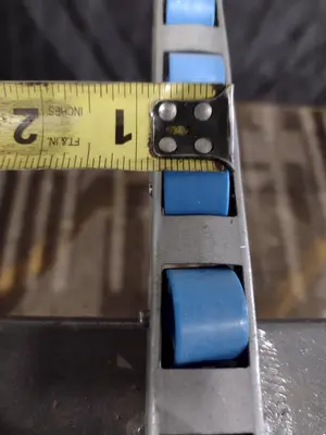 59" X 36" X 52" STEEL PARTS TABLE: STOCK #20615