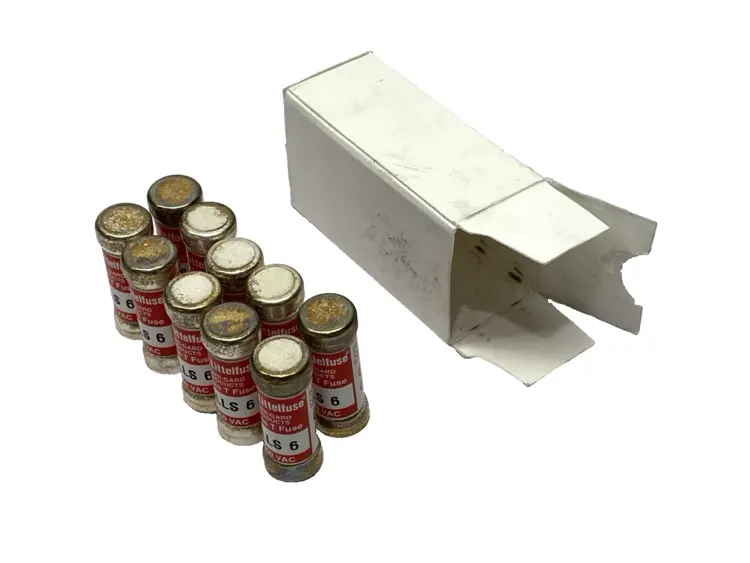 Used LITTELFUSE POWR-GARD FAST ACTING FUSE CLASS T 6A SHELFWARE BOX OF 10 Fuses Michigan US | Maverick Industrial Sales #1089424