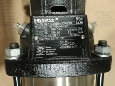 USED GRUNDFOS CR1-9-A-B-A-E-HQQE, CR1-10-A-B-A-E-HQQE