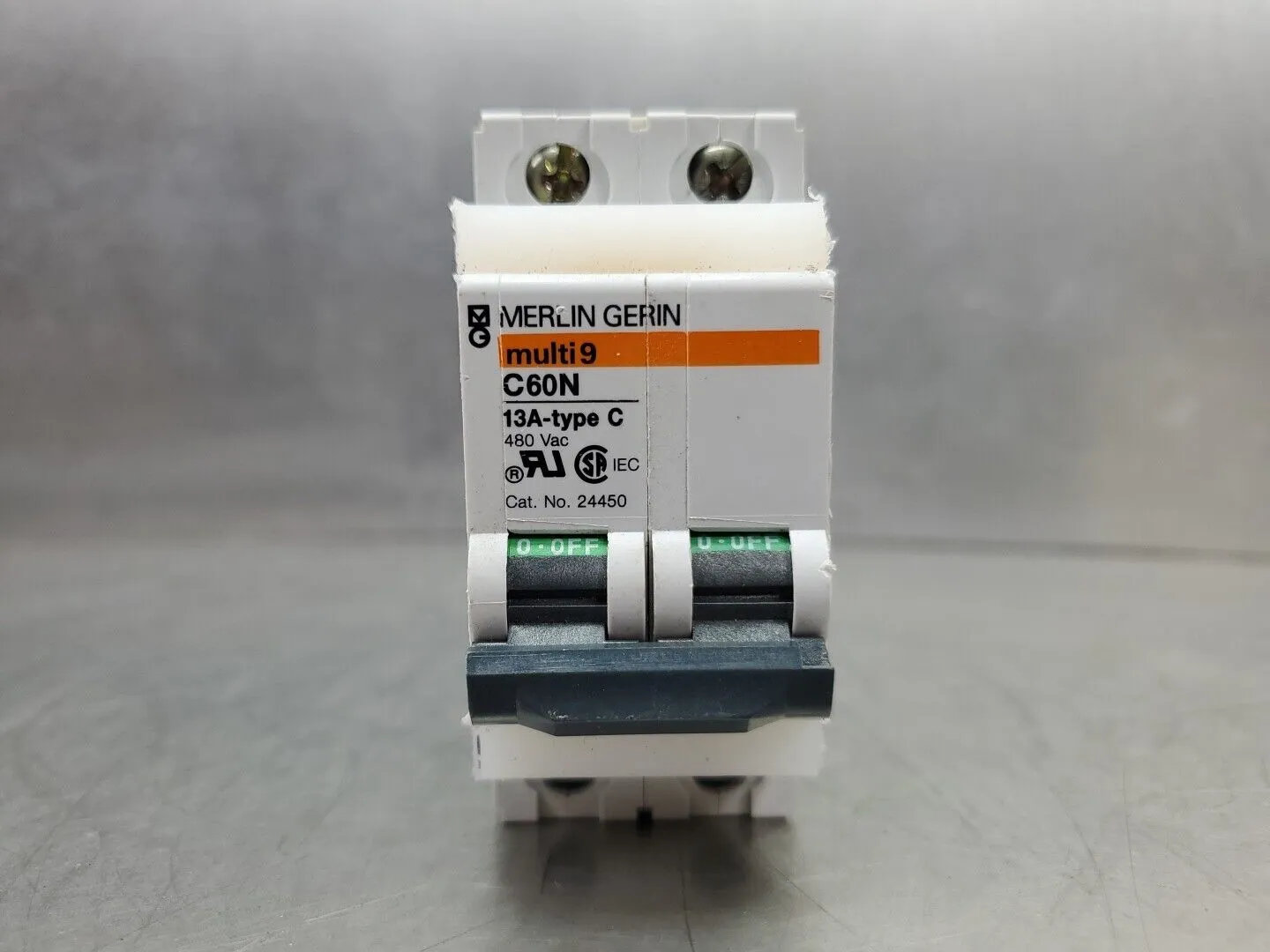Merlin Gerin multi9 C60N Circuit Breaker 13A Type C 480VAC. 4E-21