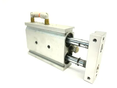 CXSM20-20 | SMC  Dual Rod Pneumatic Guided Cylinder 20mm Bore 20mm Stroke - Used
