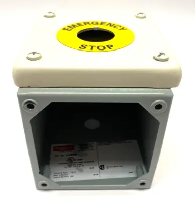 Used Hoffman Extra Deep Emergency Push Button Enclosure Electrical Boxes Michigan US | Maverick Industrial Sales #1391341