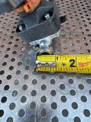 USED ITT PURE FLO 316L STAINLESS STEEL  DIAPHRAGM VALVE W/ 1/2" SANITARY FITTING