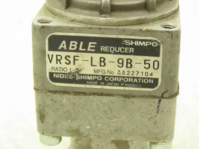 Nidec Shimpo VRSF-LB-9B-50 ABLE Inline Gearbox 9:1 Reducer Helical Gear