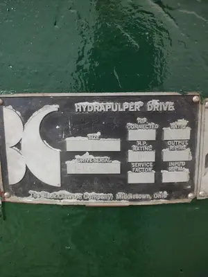 USED BLACK CLAWSON HYDRAPULPER