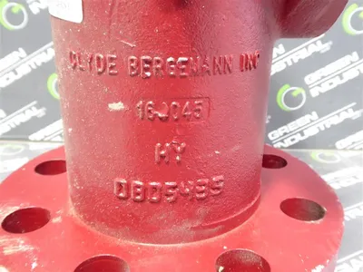 Clyde Bergemann 164045 Poppet Steam Valve Assembly 2-1/2" Red Surplus