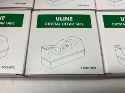 USED U-LINE CRYSTAL CLEAR TAPE 3/4" X 36 YDS