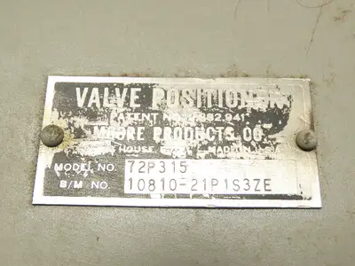 Mueller Pneumatic Diaphragm Actuator Flow Control Valve 1" Flanged w/ Positioner