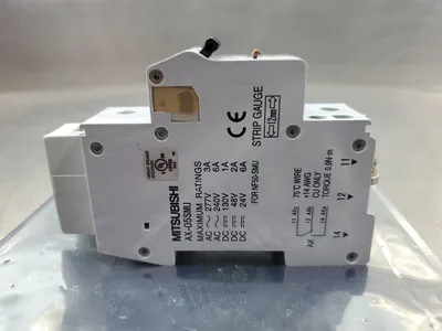Mitsubishi Electric NF50-SMU 6A Breaker w/AX-05SMU Module. 4E-8