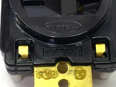 New | in-Stock Hubbell Brown Straight Blade Single Receptacle 2-Pole 3-Wire 250V 20A Electrical Fittings Michigan US | Maverick Industrial Sales #1402534