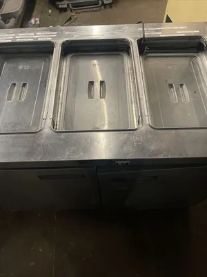 174-0116 Delfield 48” Self Contained Pan Rail Prep Table Cooler