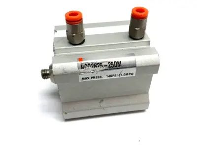 NCQ2B25-25DM | SMC  Compact Pneumatic Cylinder 25mm Stroke 25mm Bore - Used