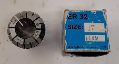 UNBRANDED 5-PIECE COLLET SET: CENTAUR, LYNDEX, SYIC, ERI AMERICA ER32 AND TG-0531 SIZES